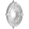 Ekena Millwork Attica PVC Medallion (Canopies up to 5 5/8"), 16"OD x 3 1/2"ID x 1"P, Metallic Weathered Steel CMP16ATDST - alternate 4